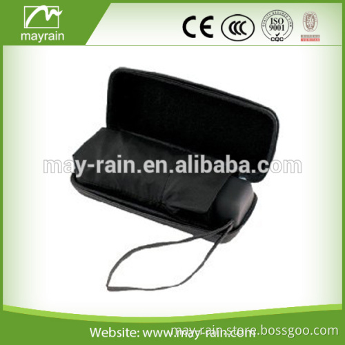 black foldable rain umbrella